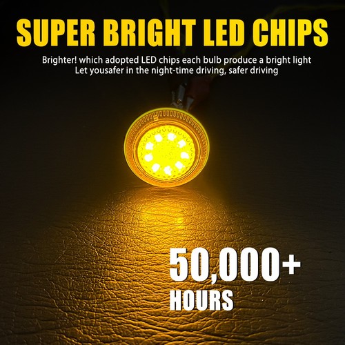 Par de luces LED de señal de giro para guardabarros Ford Transit 2010-2021 Amber Side Connect - Imagen 8 de 12