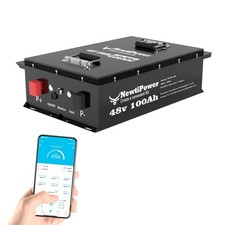 48V 100Ah Golf Cart LiFePO4 Lithium Battery Metal Case 200A BMS Off-grid Solar