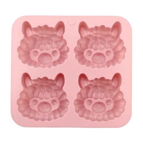 4 Cavity Cartoon Llamas Silicone Baking Mold Nonstick Cake Chocolate Mould - Picture 5 of 8