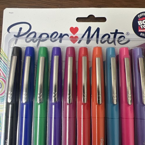 Paper Mate Flair Filzspitze mittlere Spitze 0,7 mm Marker Stifte verschiedene Farben, 12er-Packung - Bild 4 von 12