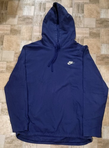 Nike Logo Air Hoodie Vintage 90s Y2K Royal Blue, Size Mens XL Blue Tag