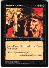 Infernal Contract R Mirage MIR   MTG NM