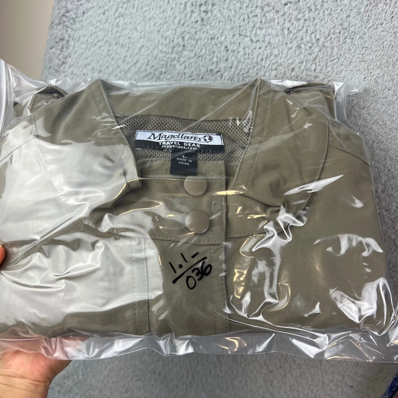Magellans Travel Gear Mens Utility Vest Large Olive Green Multi Pocket Safari - product detail image 13