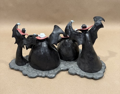 Disney Classic WDCC Nightmare Before Christmas NMBC Vampire Fiendish Fan Statue - Bild 4 von 12