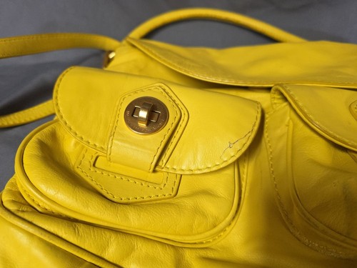 MARC JACOBS Yellow Leather Crossbody w/ Strap - Picture 10 of 24