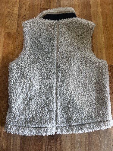 Patagonia Retro X Fleece Vest Kids Boys Girls Large Blue Sherpa - Picture 2 of 3