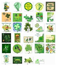 30 Personalized Address labels CLover St. Patrick's (C3)