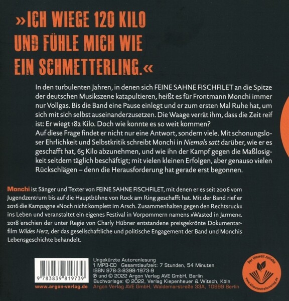 Thumbnail - Niemals Satt - Monchi Mp3 Cd Neu