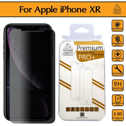 iPhone 16,14,13,12,XS,X, Dark Screen Glass Protector Privacy Gorilla Glass Full - Picture 80 of 141