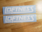 loftness snow blower implement mulcher farm tractor Decal stickers 18" white (2)