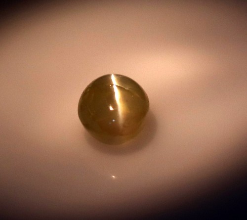 Untreated 1.47 Ct Natural Green Chrysoberyl Cats eye Oval Shape Loose Gemstone - Picture 4 of 13