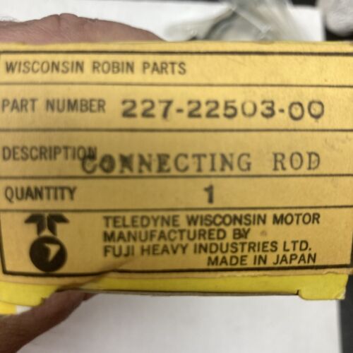 OEM WISCONSIN ROBIN ENGINE 227-22503-00 CONNECTING ROD - Picture 2 of 4