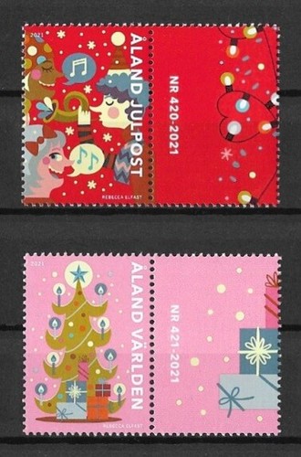 Aland Mi.Nr. 511-512** (2021) postfrisch/Weihnachten - Picture 2 of 4