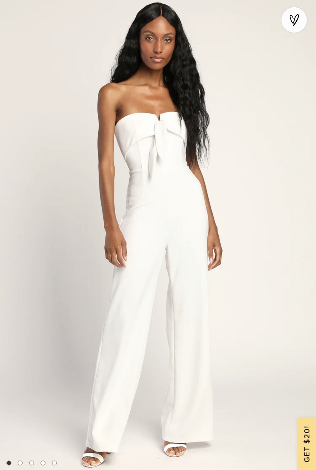 Lulu’s White Jumpsuit, Medium - Gem