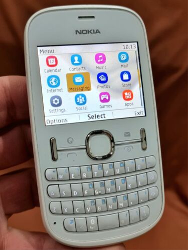 Nokia Asha 201 (Tesco) Qwerty Mobile Phone Very Good Condition With Chargr - Picture 2 of 9