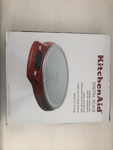 Neu im Karton KitchenAid Digitalwaage Empire rot (HERA) bis 22 Pfund KD151BXERA - Bild 3 von 5
