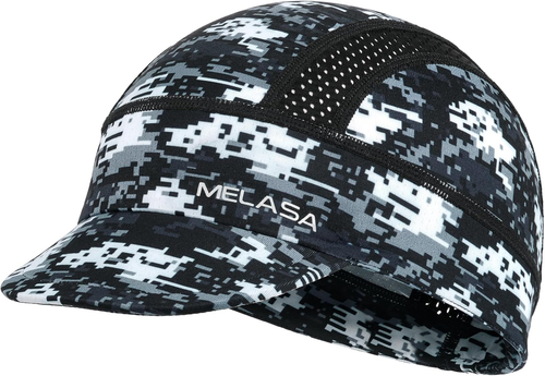 Cappellino Ciclismo, Fodera Casco Raffreddamento Skull Cap con Visiera Solare, Protezione Solare Runni - Foto 11 di 12