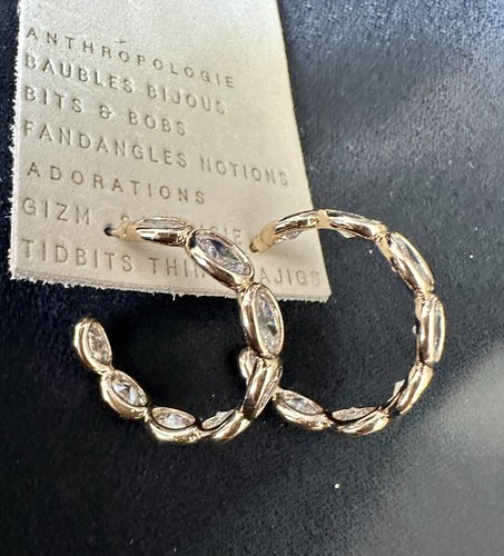 Anthropologie Pebbled Hoops  - Picture 2 of 2