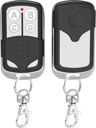 2 Pcs Universal Garage Door Opener Remote Keychain 4-Button Programmable Compati - Picture 7 of 12