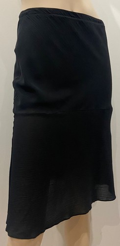 LOLITA LEMPICKA PARIS Black Silk Blend Elasticated Waist Sheer Overlay Skirt UK1 - Picture 1 of 5