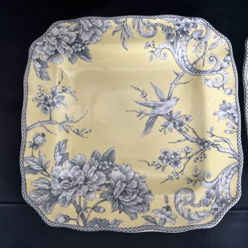222 Fifth Porcelain Fine China (Set Of 2) Adelaide Yellow 10.5” Dinner Plate - Picture 4 of 9