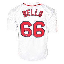 Brayan Bello Signed Boston White Baseball Jersey Silver Ink (Beckett)