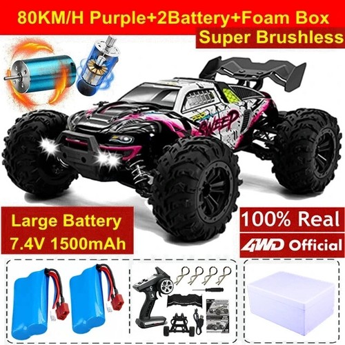 1:16 Brushless 80KMH 4WD RC Car Remote Control Car High Speed Drift Racing Truck - Picture 36 of 42