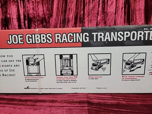 Vintage 1998 Nylint pressed steel Joe GiBBS Racing Champion sparkplug semi - Picture 7 of 18