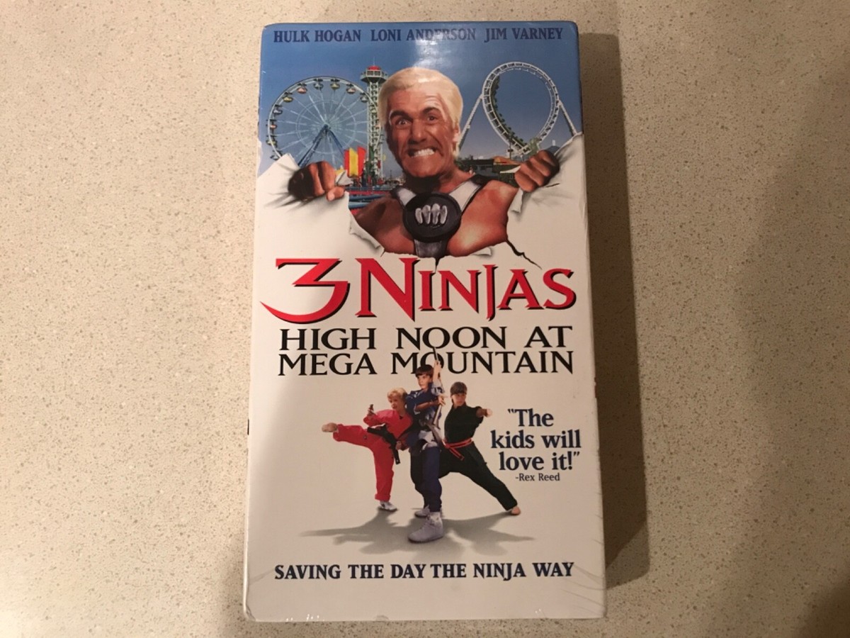3 Ninjas: High Noon at Mega Mountain (VHS, 1998) Hulk Hogan, Jim