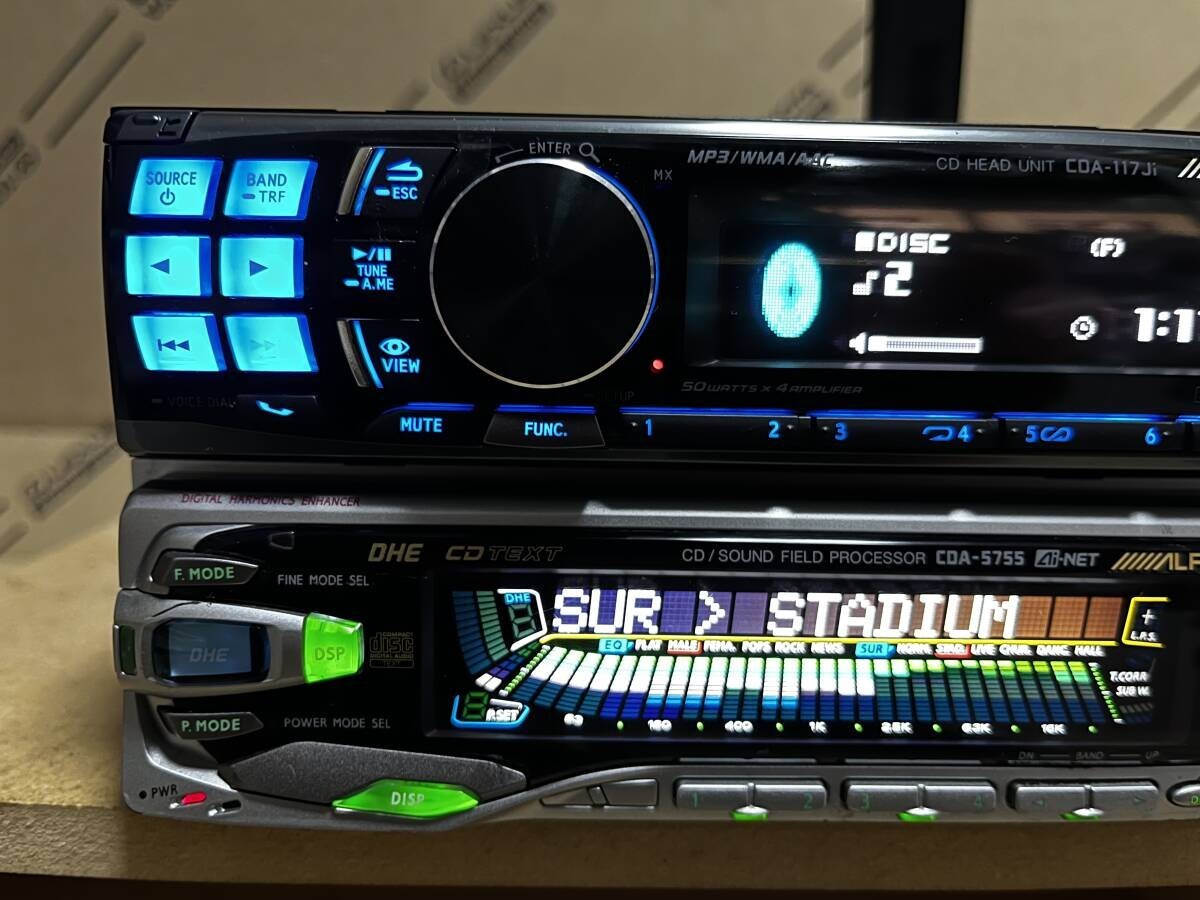 ALPINE CDA-117ji CDA-5755 Bluetooth＆USB Spotify Sound