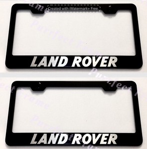 2X Tesla W Logo Stainless Steel License Plate Frame Rust Free W// Bolt Caps