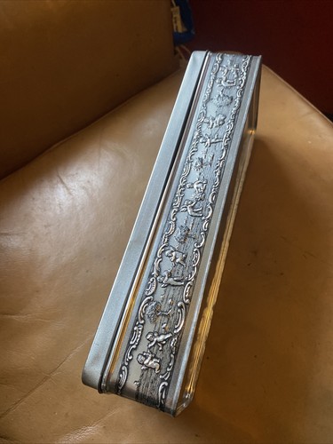 "Bin Lata Plata Vintage Alemania Occidental Bisagras 11 X 4 X 2,5""" - Imagen 2 de 9