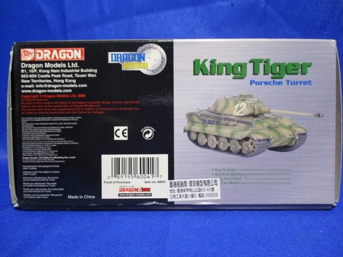 AF791 DRAGON ARMOR KINGTIGER PORSCHE TURRET KAISERSTEINBRUCH 1944 1/72 60041 WW2 - Imagen 3 de 3