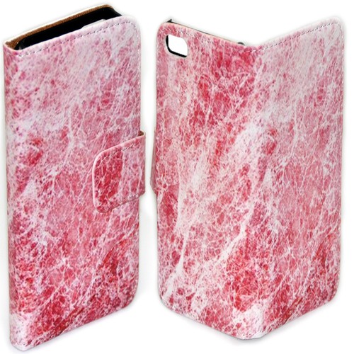 For OPPO Series - Marble Stone Theme Print Wallet Mobile Phone Case Cover (7) - Picture 8 of 17