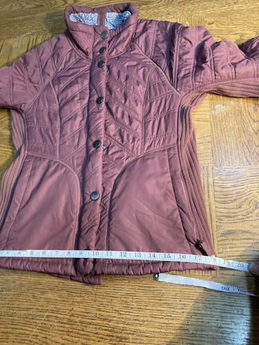 prAna Sherpa Lined Jacket Full Zip Mauve Pink Sherpa Size Women’s Small - Picture 9 of 12