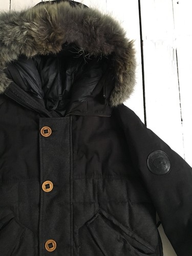 RARE Mens Canada Goose X Uncle Otis Branta Parka Coat Wool Loro Piana Fur - Picture 5 of 12