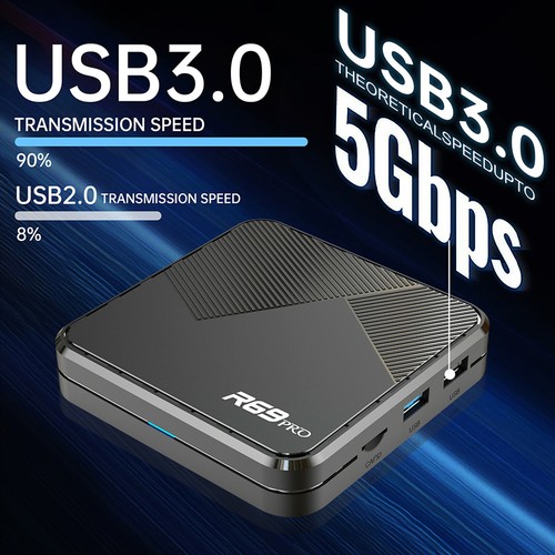 R69PRO Android 14 Smart TV Box Octa-Core 8K HD Video Fast Streaming Media PlayUb - Picture 2 of 10