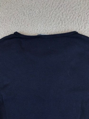 Lauren Ralph Lauren Shirt Women's XS Blue Ribbed Long Sleeve Crew Neck Zippers - Bild 12 von 16