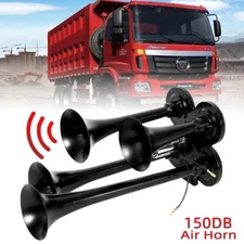 Car Electric Horn Dual Trumpet Super Loud For Truck Boat Train Speaker 150DB 12V