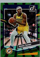 2023-24 Donruss #12 Myles Turner Green Laser Holo