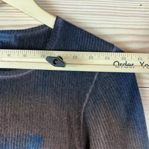 Marika Charles Pullover 100% Kaschmir handgefärbt gerippt Grunge Löcher* - Bild 9 von 15