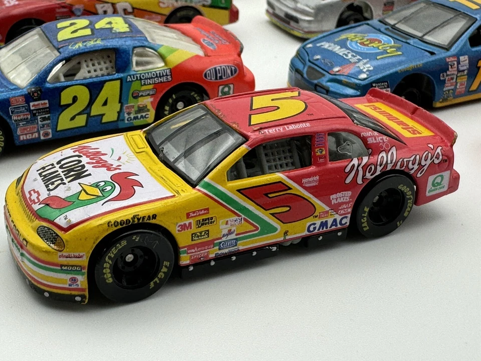 Lote De 7 Coches De Colección Años 90 Racing Champions Stock Skittles Pennzoil DuPont Foto 2 de 4