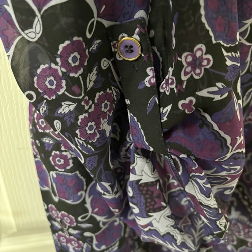 Draper's & Damon's Sheer Purple Pullover Top, PXL - Picture 5 of 7