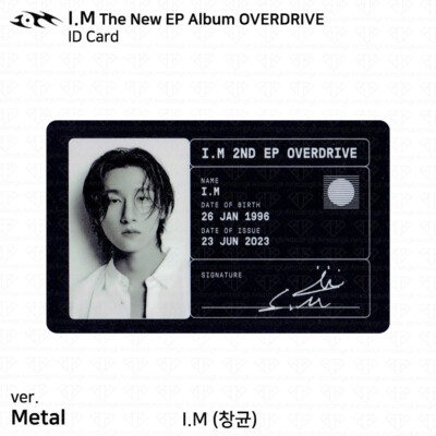 MONSTA X I.M The New EP Album OVERDRIVE Official Photocard