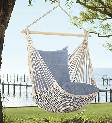 Plow & Hearth 34797 Hanging Rope Hammock Chair Swing Seat - Picture 1 of 1