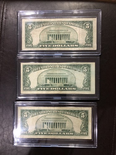 All 3 5 Dollar Red Seal Years! - Picture 10 of 10