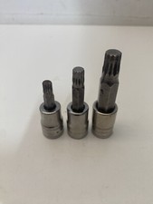 Snap On 3/8” Triple Square Sockets 6mm 8mm 10mm Snap On Tools USA 3pc Set Etched