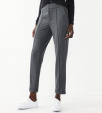 Nine West Womens Tapered Pintuck Pants Stretch Workwear Size 8