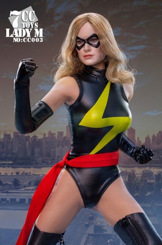1/6 CC003 Captain Marvel 12" Seamless Female Action Figure Full Set 7CCTOY ❶USA❶ - Picture 7 of 10