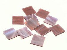Light Purple Wispy Border Rectangles  Fusible 96  Mosaic Glass Tile Shape